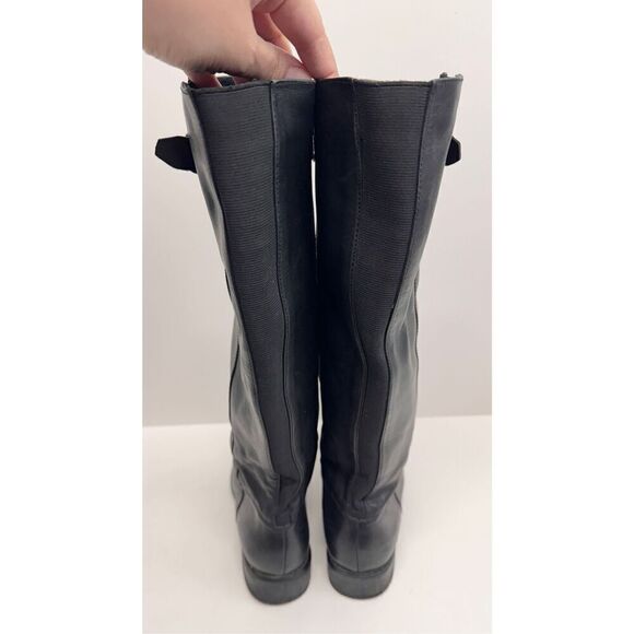Blondo Knee High Black Boots Size 6 Women’s Waterproof Zip Up Block Heel - Picture 5 of 8